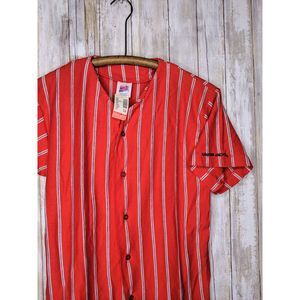 Vintage NWT Union Jack's Striped Button Shirt